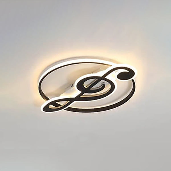 Nordic Creative Music Notes Design LED Ceiling Mounted Lamp