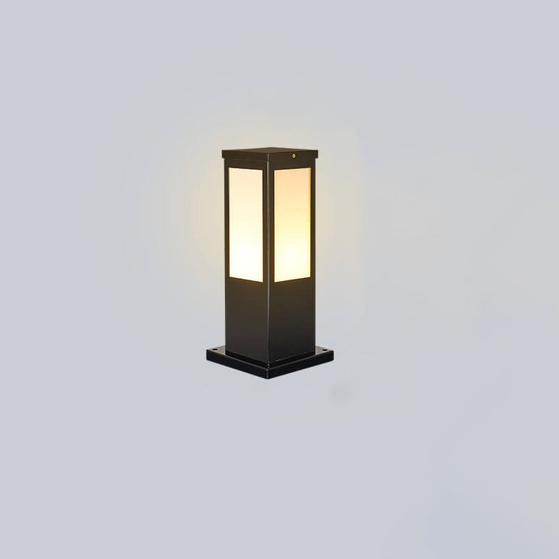 Modern solar cell grass mat square column outdoor waterproof road lamp