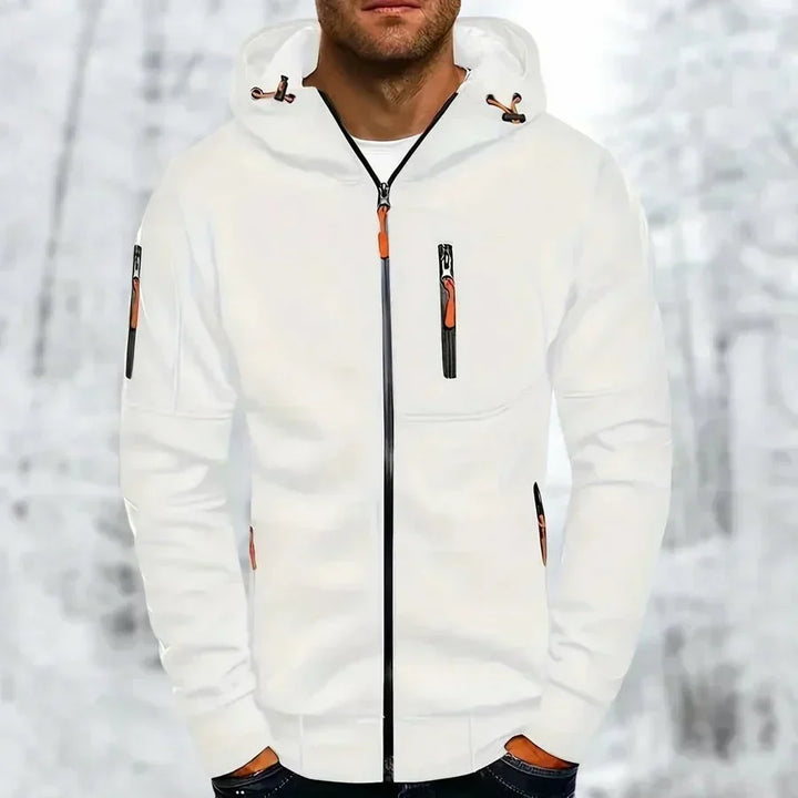 Urban Zip Hooded Jacket with Multiple Pockets