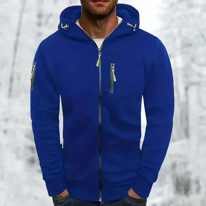 Urban Zip Hooded Jacket with Multiple Pockets