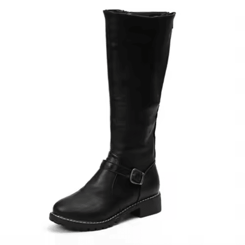 Bersh | Boots For Women | Knee High Flat Heel With Buckle Strap