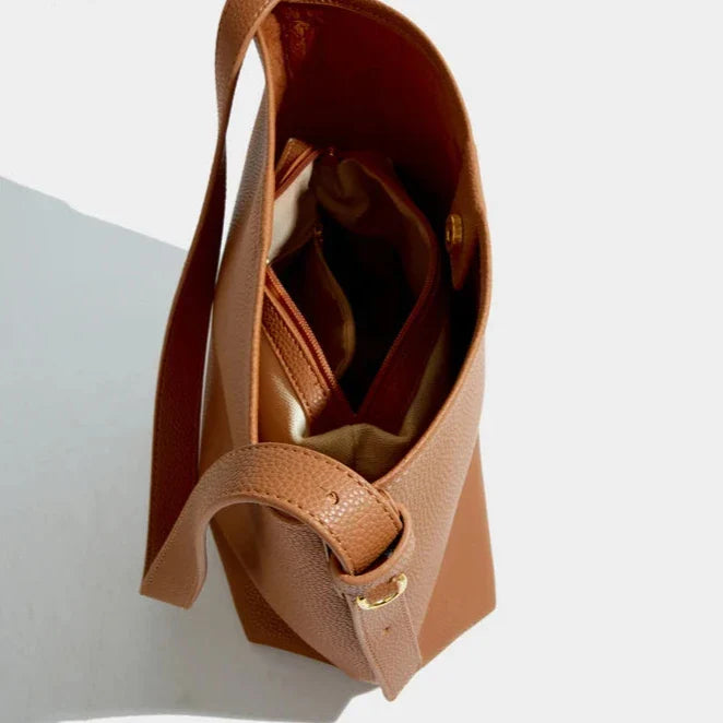 Calla – Vegan Leather Bucket Bag, Crossbody Shoulder Bag