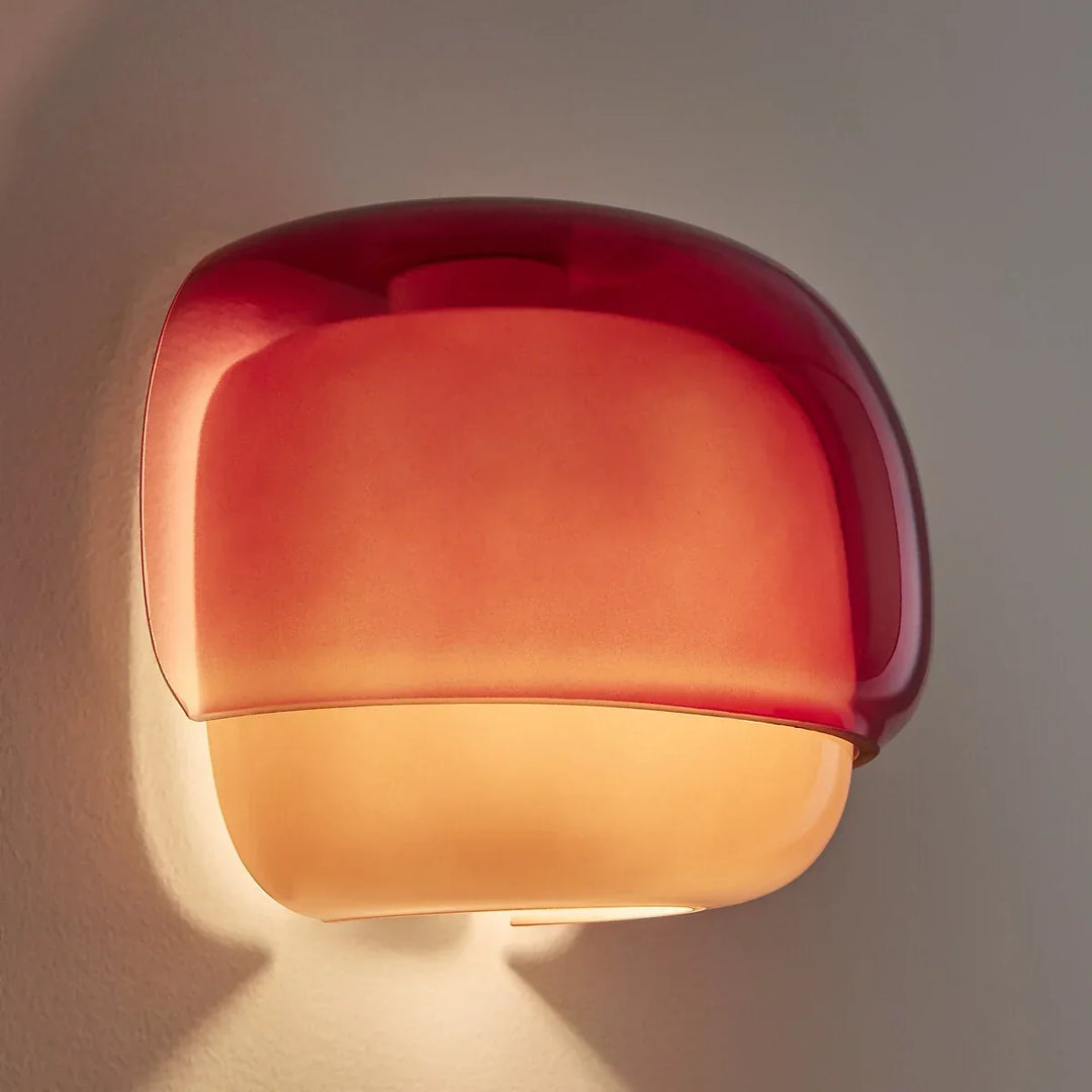 Sanae Modern Colorful Glass Shade Wall Sconce