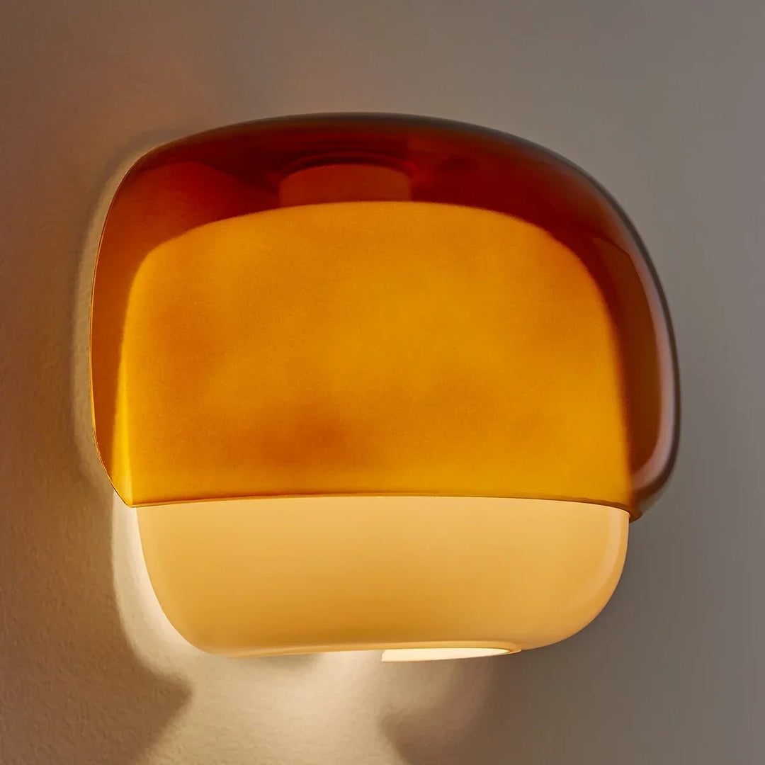 Sanae Modern Colorful Glass Shade Wall Sconce