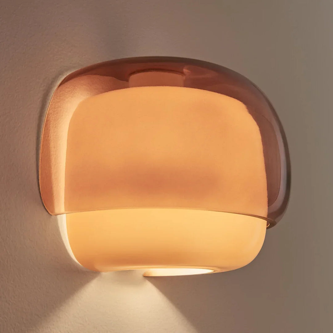 Sanae Modern Colorful Glass Shade Wall Sconce