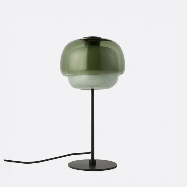 Sanae Modern Retro Double-Dome Colored Glass Table Lamp