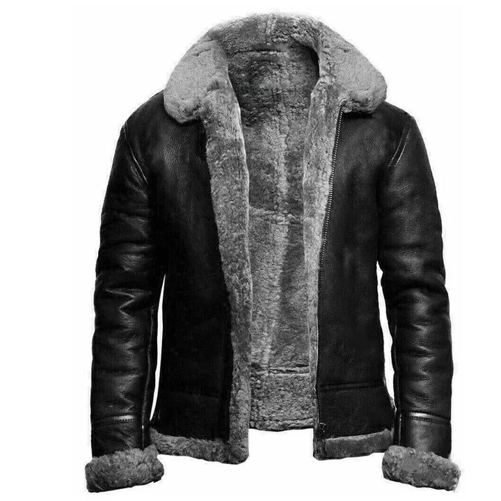 Premium Structured Zip-Up Jacket for Men with High Collar