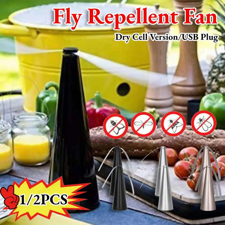 Portable Insect Deterrent Fan with Soft-Touch Blades