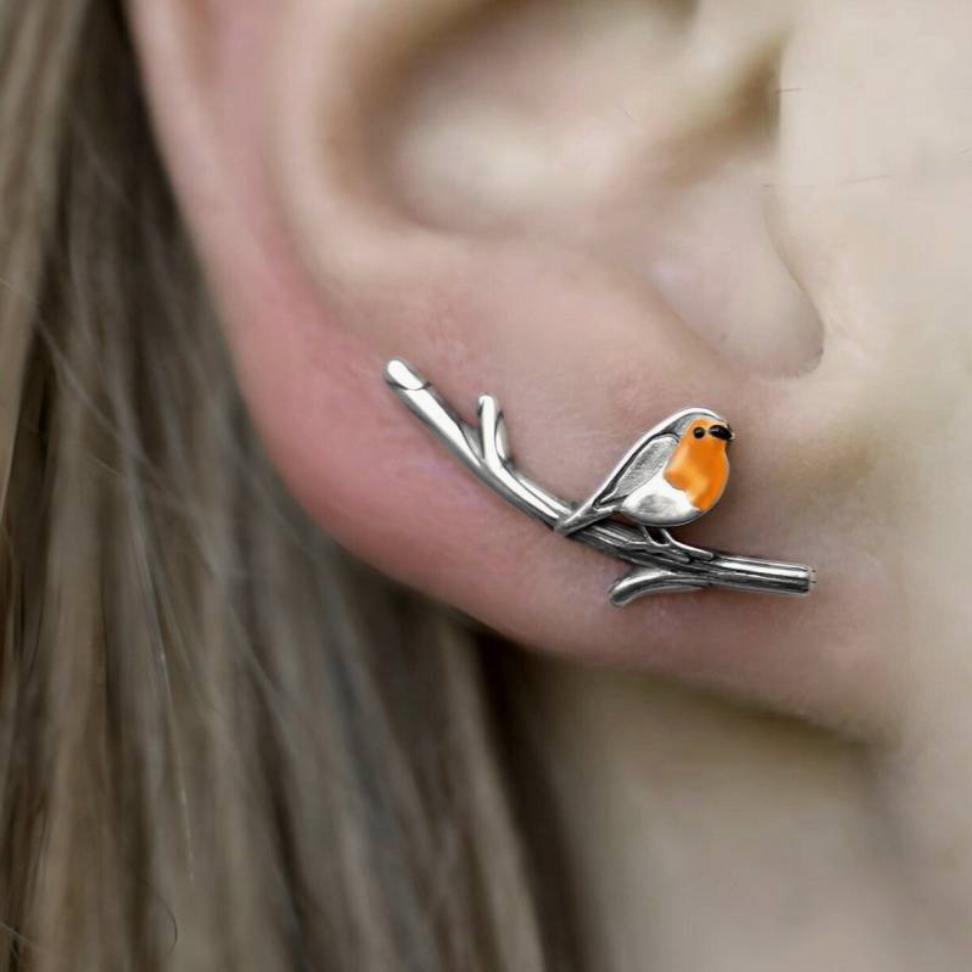 GoldenWing Signature Bird-Shaped Earrings | Elegant Earrings for Luck and Calm