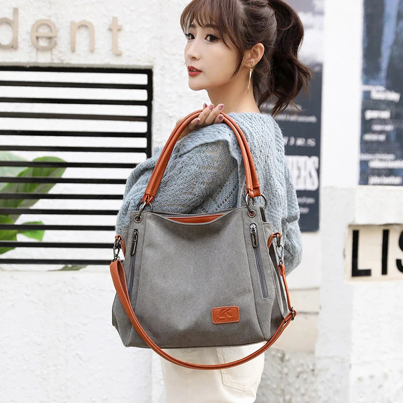 Calla – Canvas Hobo Shoulder Bag, Crossbody Bag