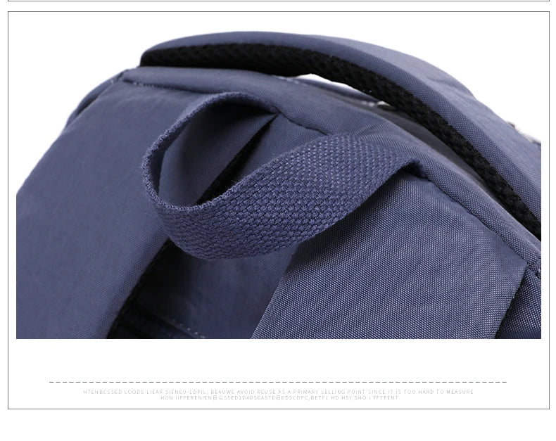 Urban Commuter Nylon Backpack - Durable Water-Resistant Travel Bag for Women