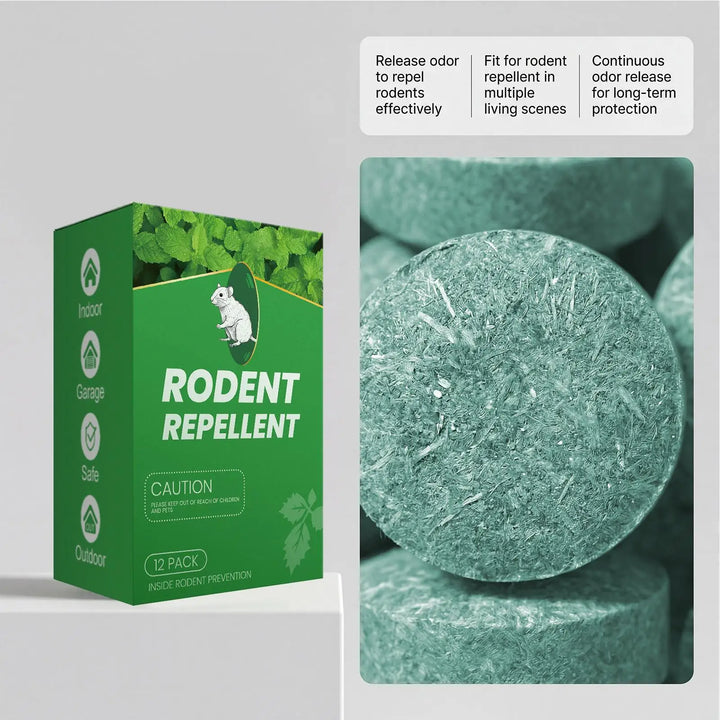 Peppermint Oil Rodent Deterrent Balls - 12 Pack Natural Home & Pet Safe