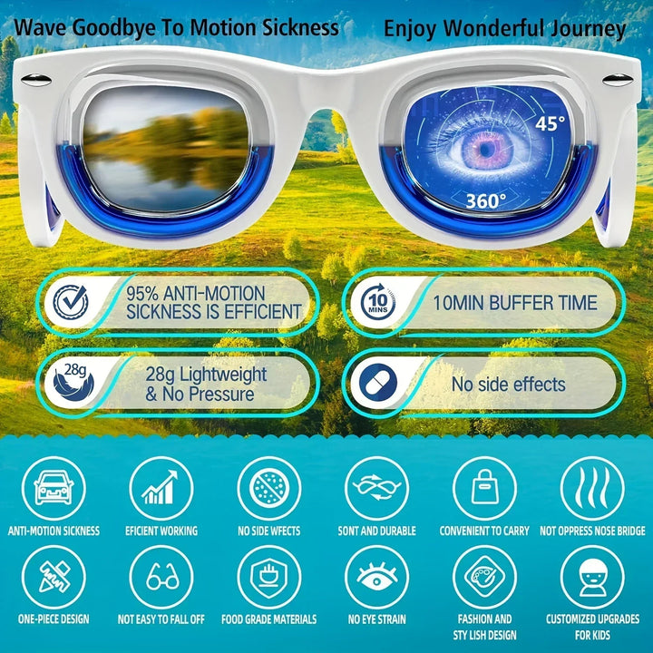 Kids' Travel Vision Comfort Glasses - Ultra Light for Car, Air & Sea