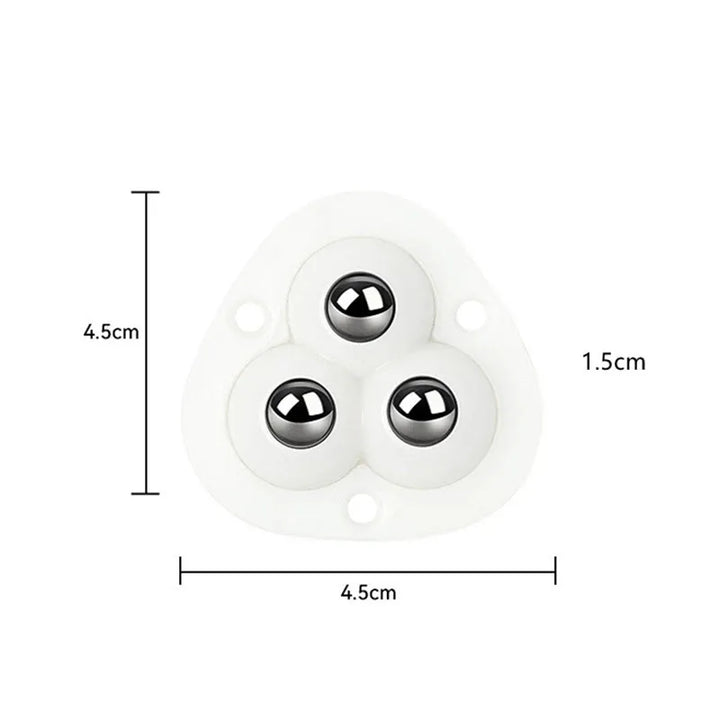 Self-Adhesive 360 Degree Furniture Caster Wheels - Heavy Duty Rollers