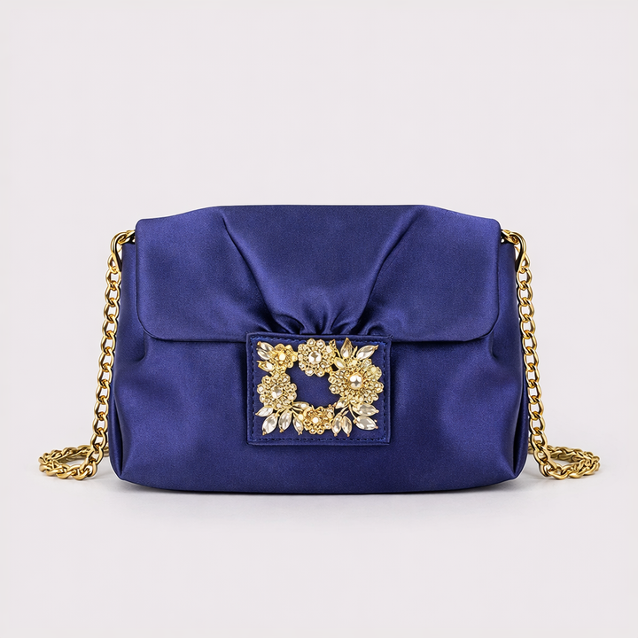 Sera – Satin Evening Bag, Small Chain Crossbody Clutch