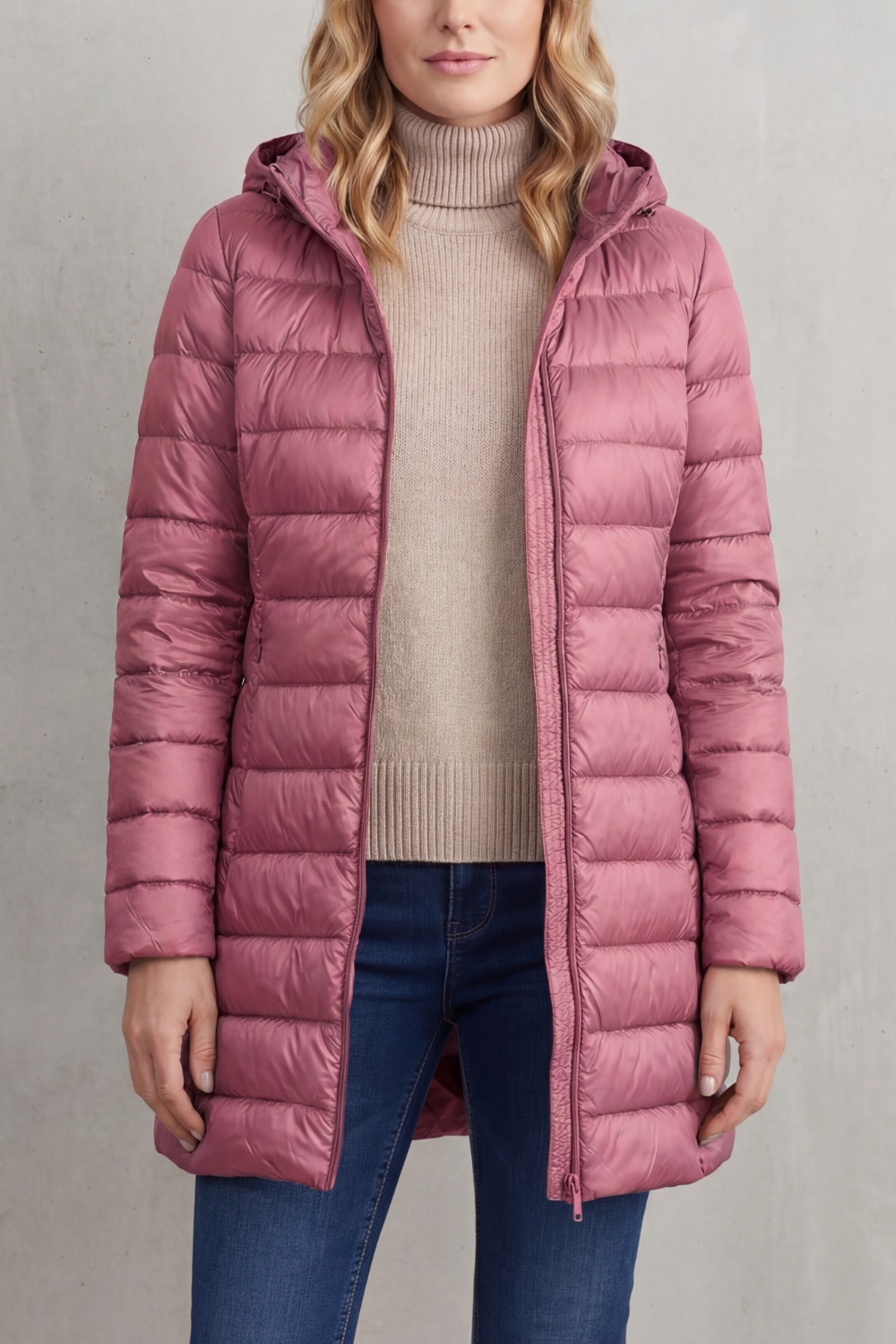 Women's Premium Lightweight Hooded Down Puffer Jacket – Ultra-Warm & Packable
