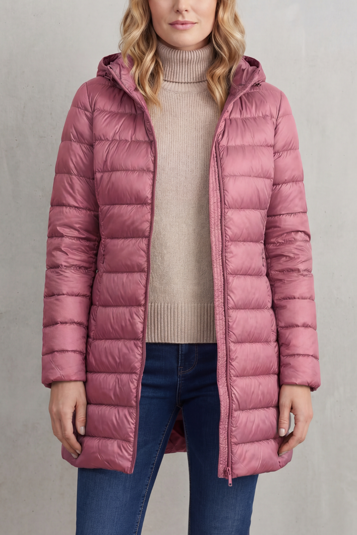 Women's Premium Lightweight Hooded Down Puffer Jacket – Ultra-Warm & Packable