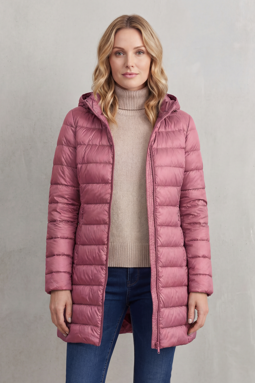 Women's Premium Lightweight Hooded Down Puffer Jacket – Ultra-Warm & Packable