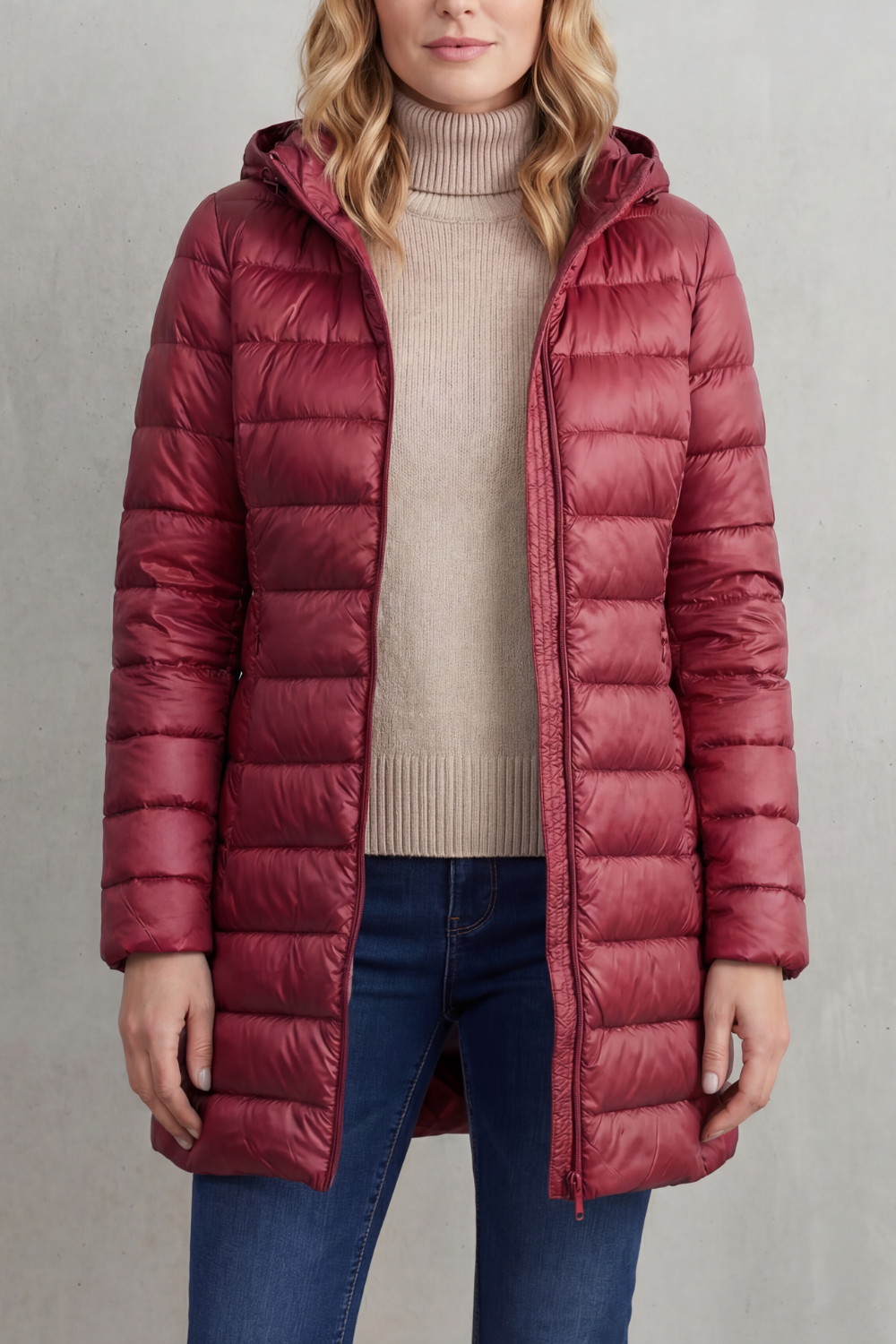 Women's Premium Lightweight Hooded Down Puffer Jacket – Ultra-Warm & Packable