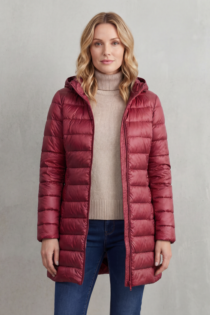 Women's Premium Lightweight Hooded Down Puffer Jacket – Ultra-Warm & Packable
