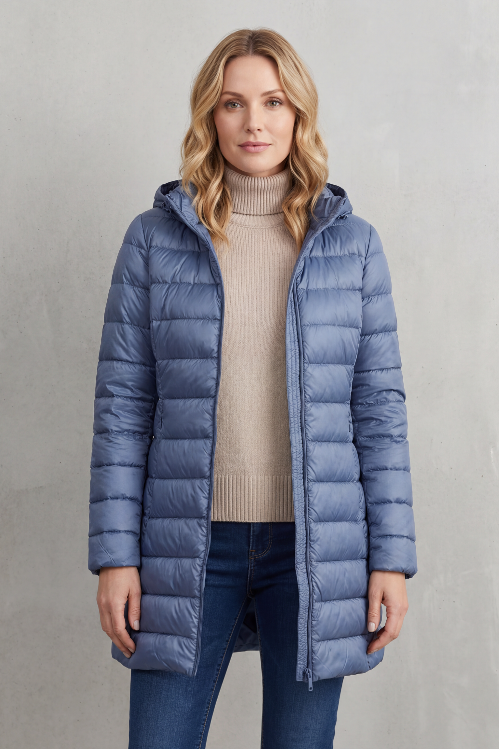 Women's Premium Lightweight Hooded Down Puffer Jacket – Ultra-Warm & Packable