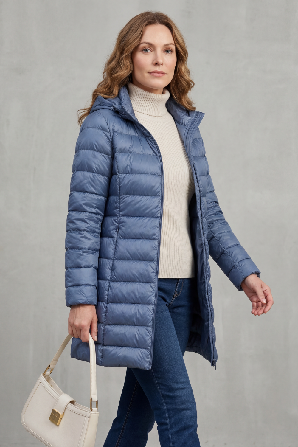 Women's Premium Lightweight Hooded Down Puffer Jacket – Ultra-Warm & Packable
