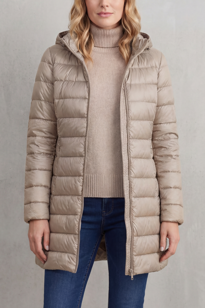 Women's Premium Lightweight Hooded Down Puffer Jacket – Ultra-Warm & Packable