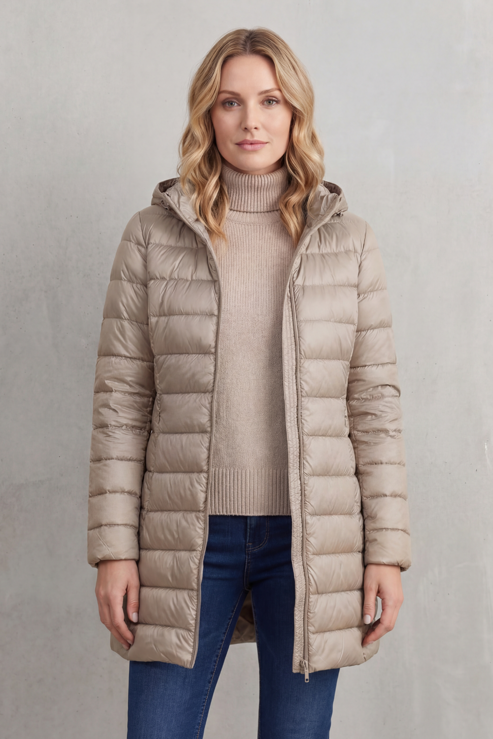 Women's Premium Lightweight Hooded Down Puffer Jacket – Ultra-Warm & Packable