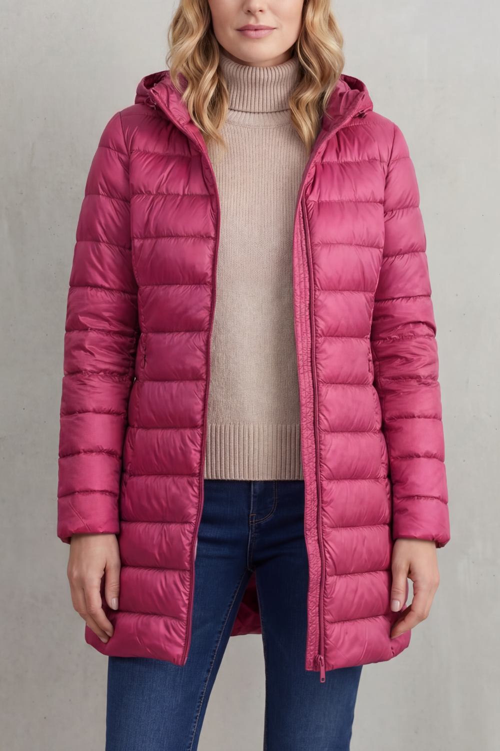 Women's Premium Lightweight Hooded Down Puffer Jacket – Ultra-Warm & Packable
