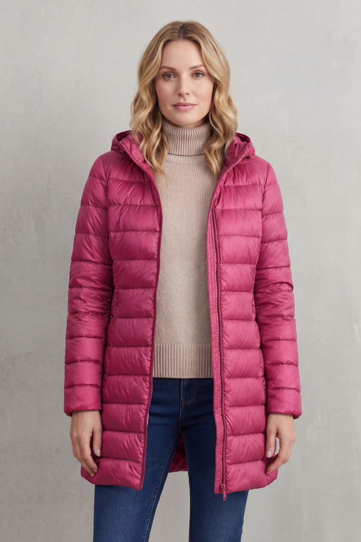 Women's Premium Lightweight Hooded Down Puffer Jacket – Ultra-Warm & Packable