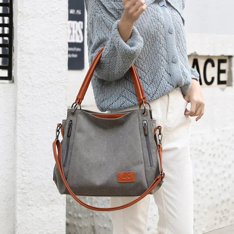Calla – Canvas Hobo Shoulder Bag, Crossbody Bag