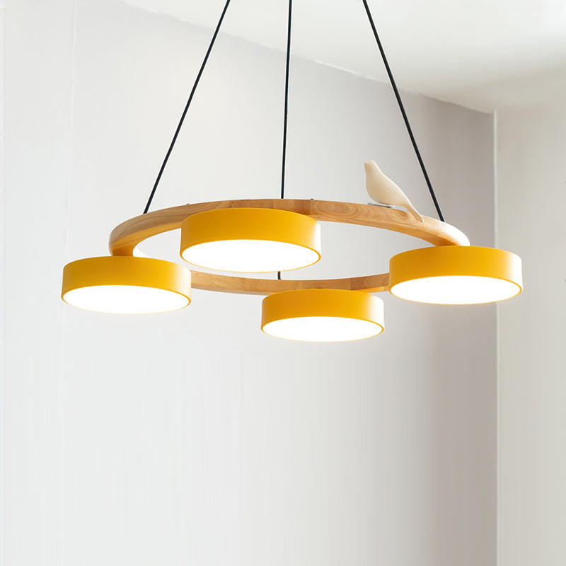 Cliff Chandelier Bird Round