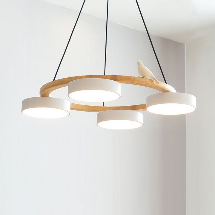Cliff Chandelier Bird Round