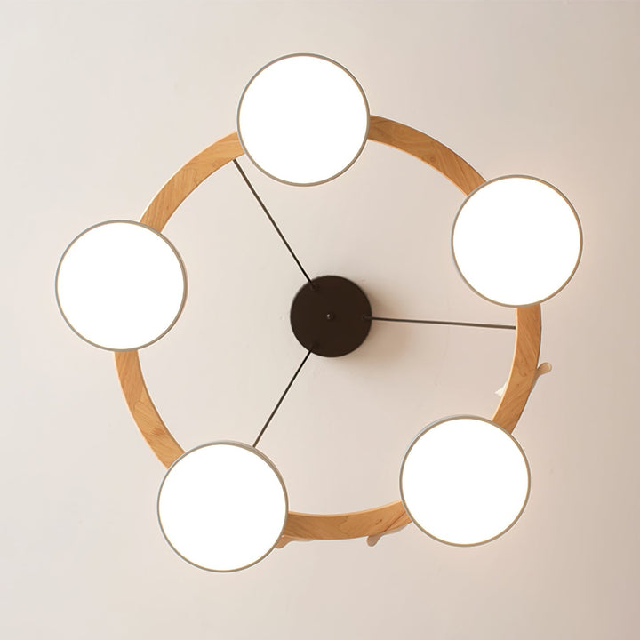 Cliff Chandelier Bird Round