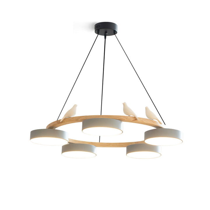 Cliff Chandelier Bird Round
