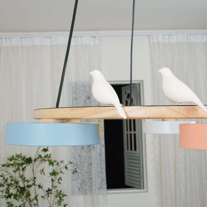 Cliff Chandelier Bird Round