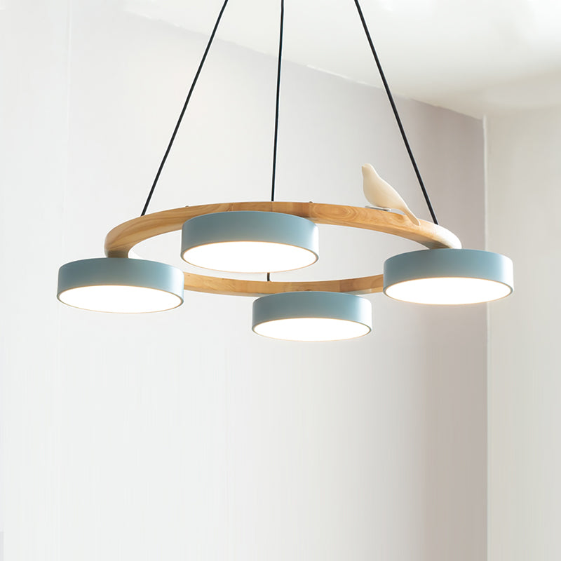 Cliff Chandelier Bird Round