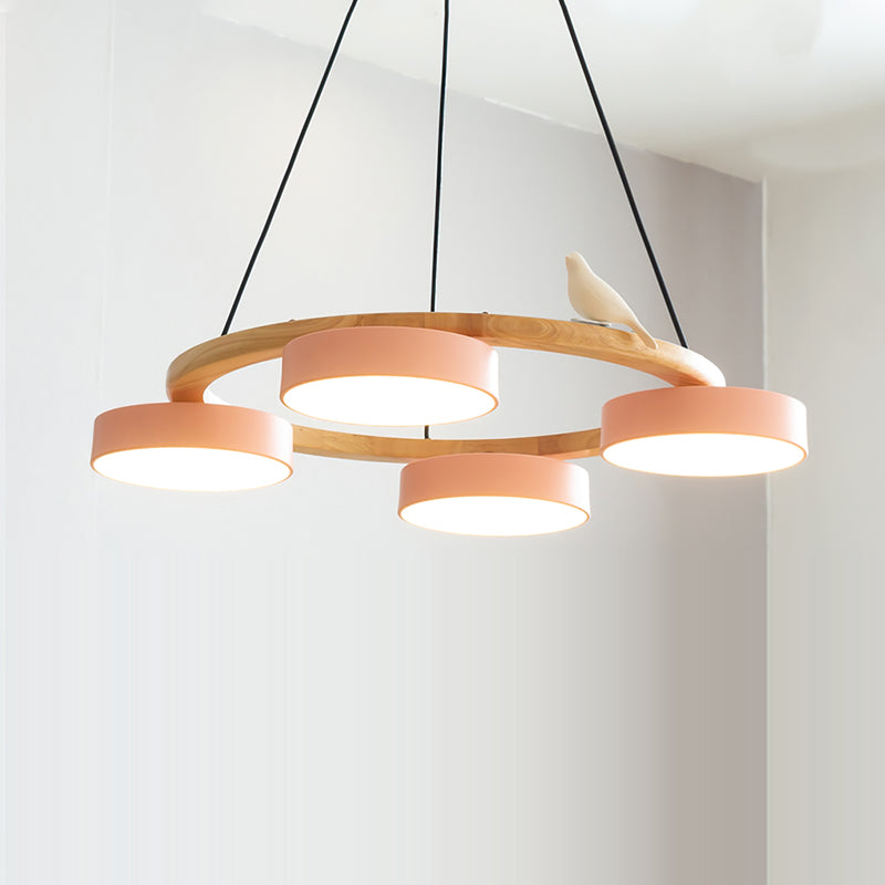 Cliff Chandelier Bird Round