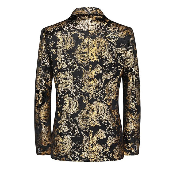 Patterned Modern Slim-Fit Blazer for Men