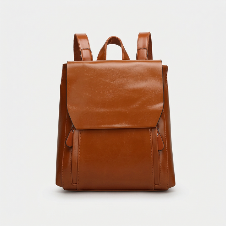 Sloane – Vegan Leather Backpack Women, Flap Travel Bag