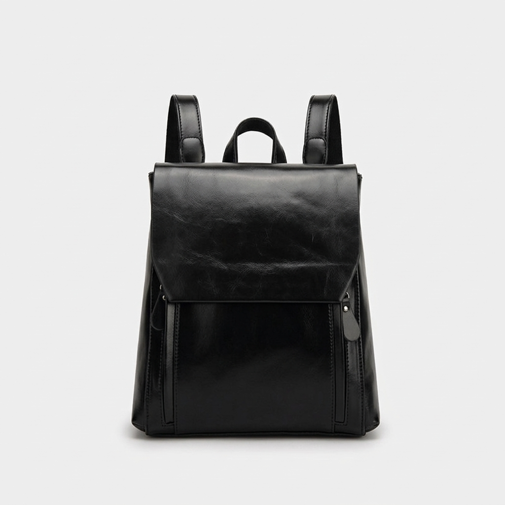 Sloane – Vegan Leather Backpack Women, Flap Travel Bag