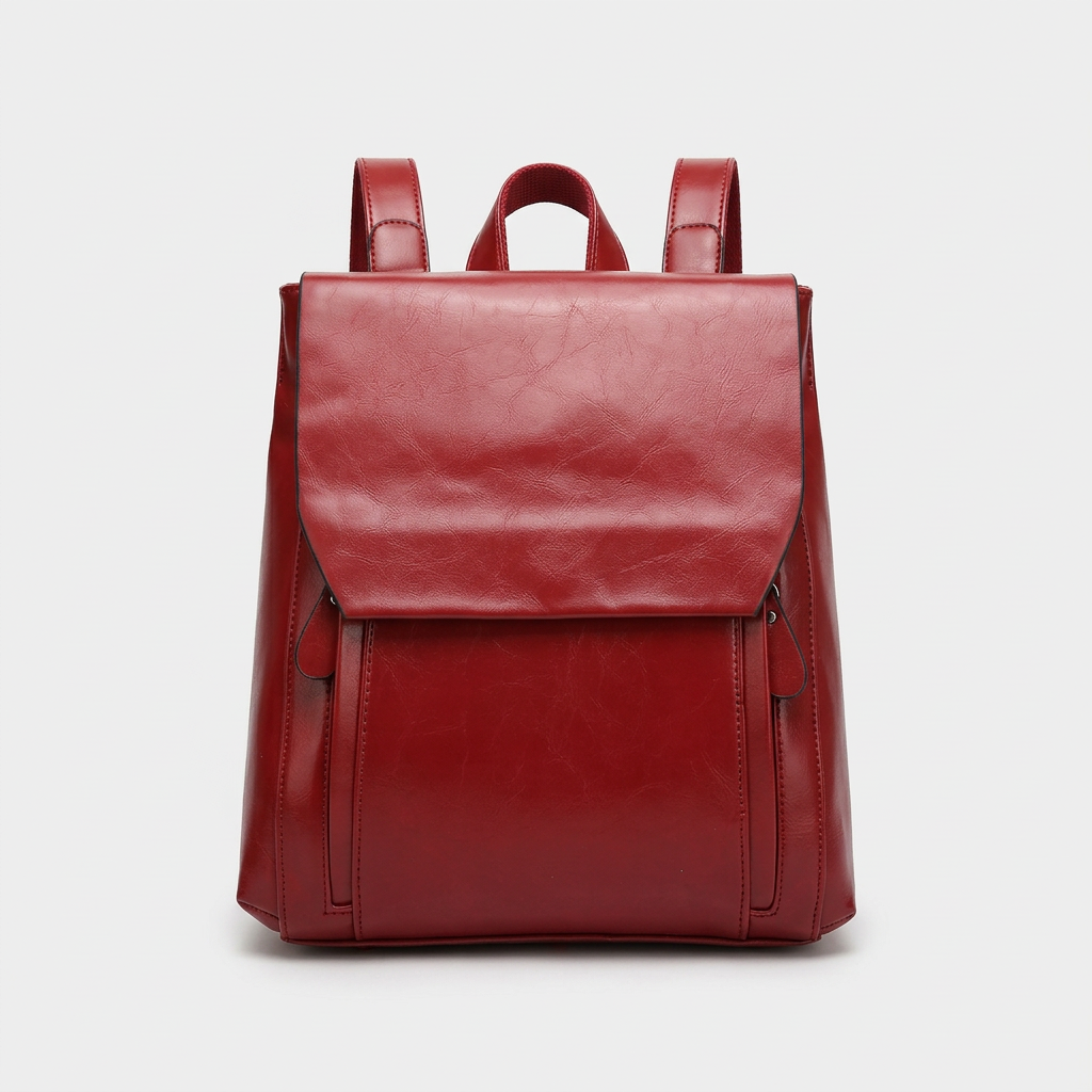 Sloane – Vegan Leather Backpack Women, Flap Travel Bag