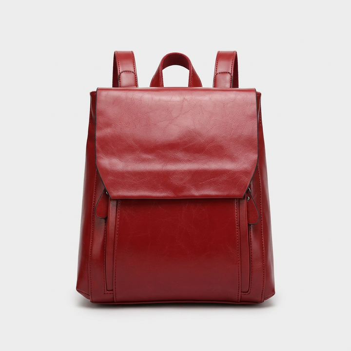 Sloane – Vegan Leather Backpack Women, Flap Travel Bag