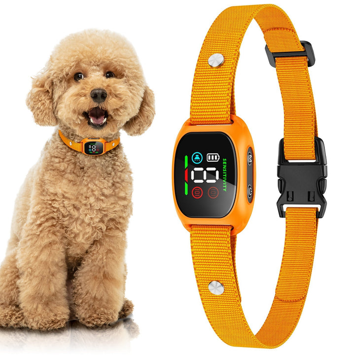 Small Dog Anti-Bark Collar Vibration Sound Training Features