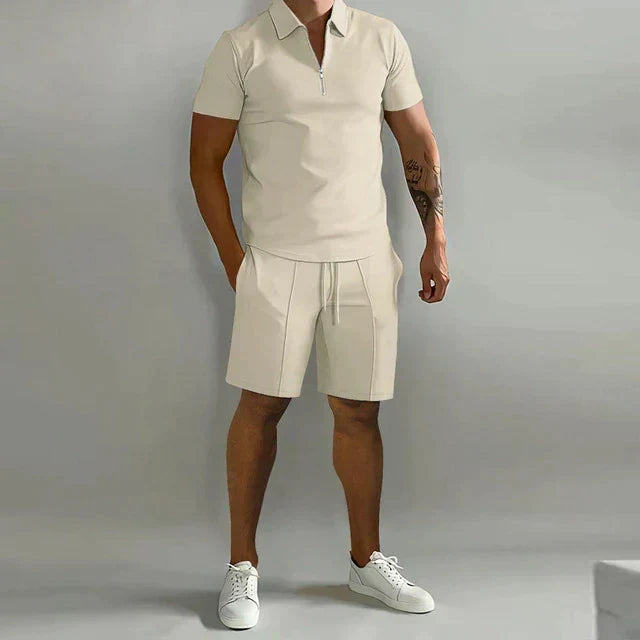 Coordinated Polo and Shorts Summer Set for Men