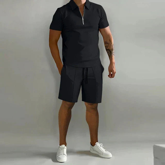 Coordinated Polo and Shorts Summer Set for Men