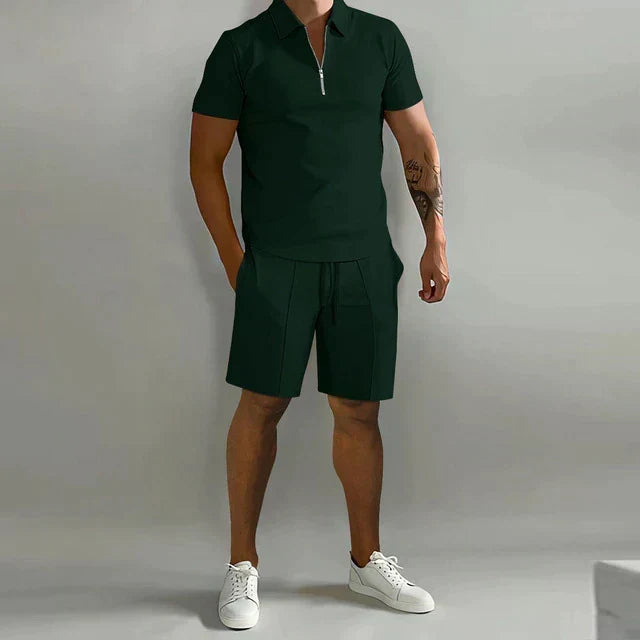 Coordinated Polo and Shorts Summer Set for Men