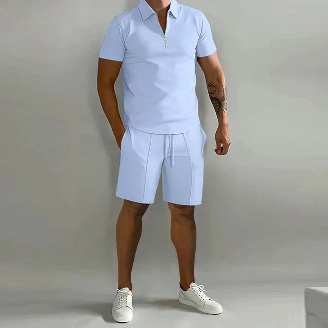 Coordinated Polo and Shorts Summer Set for Men