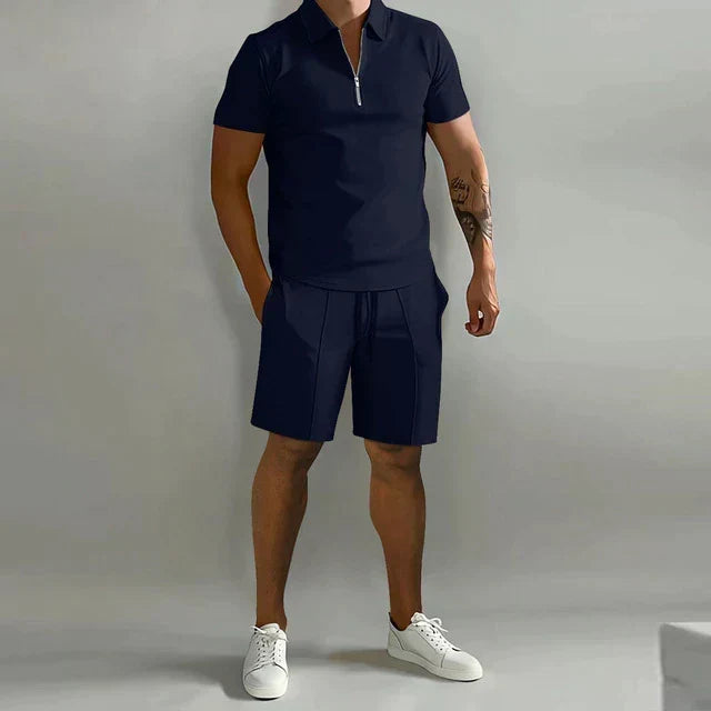 Coordinated Polo and Shorts Summer Set for Men