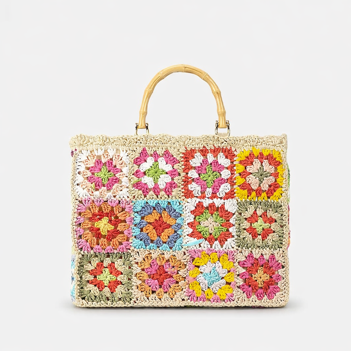 Solana – Crochet Tote Bag, Large Woven Beach Shoulder Bag